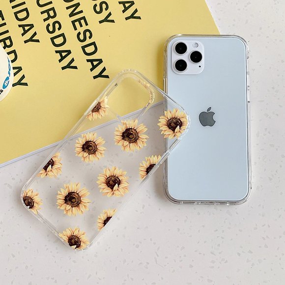 NEW iPhone 13/12/11/Pro/Max Protective Sunflower case - Picture 2 of 4